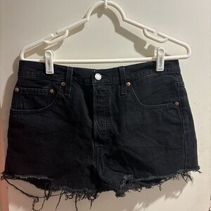 Levi's Black Jean Shorts for Women